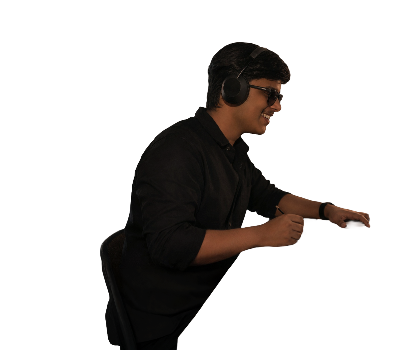 Aniket Dubey silhouette portrait